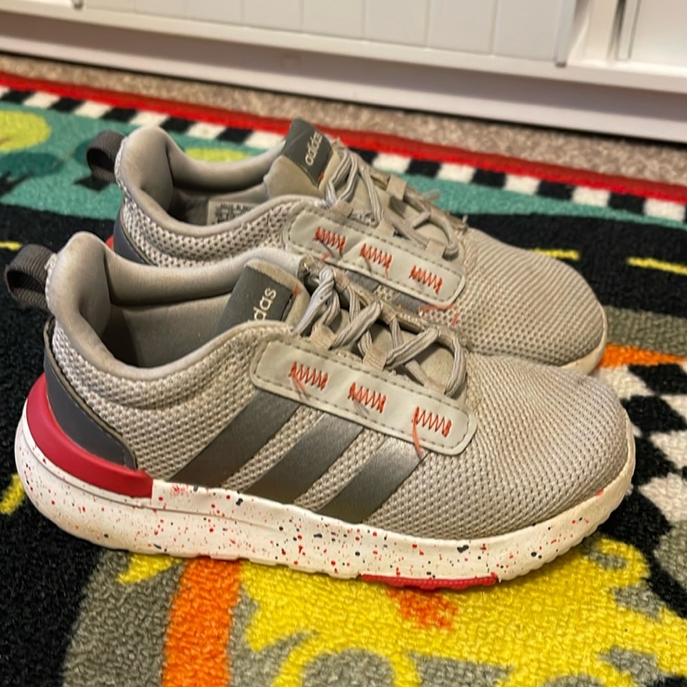 Toddler boys adidas tennis shoes, size 10!